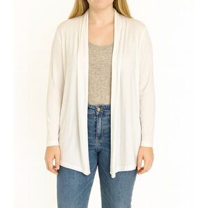 Lou & Grey white cozy cardigan size small